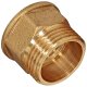 Gewinde-Fitting aus Messing > Reduziernippel  mit Außengewinde und Innengewinde reduzierend (AG-IG.r.) AG 1 1/2 auf 1 1/4 IG reduziert Rohr-Zoll
