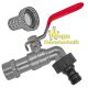 IBC Tank Anschluß S60x6 Adapter Auslaufhahn Stecker für Gardena Buchse