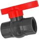 Gewinde-Fittings aus Kunststoff > PVC Kugelhahn roter...