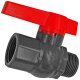 Gewinde-Fittings aus Kunststoff > Kugelhahn roter...