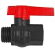 Gewinde-Fittings aus Kunststoff > PVC Kugelhahn roter...
