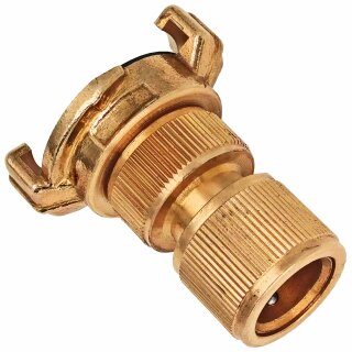 Adapter Übergangsstück Klauen- Schnellkupplung auf Buchse für Steckkupplung für GEKA Gardena