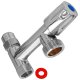Doppel Eckventil Eckfix mit Comfortgriff mit...