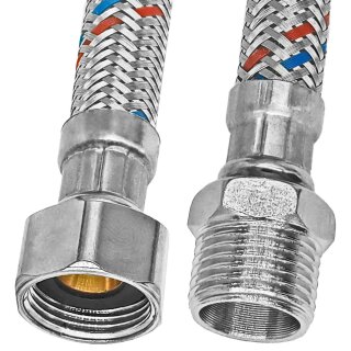 Flexschläuche mit Innengewinde und Außengewinde 3/8 Zoll Panzerschlauch 30cm lang