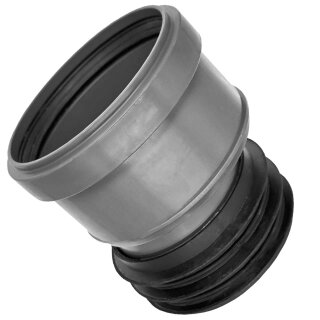 HT-Fittings für Abflußrohrsystem > Steckmuffe exzentrisch DN 75/75