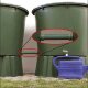 HT Abflußrohr-System > Anschraubmuffe DN50 an Wandung von Tank Regentonne für Rohr Außendurchmesser 50mm, Durchführung Verbinder Verschraubung Kanalrohr Abwasser Abfluss Leitung Lüftung Kunststoff grün