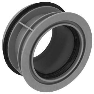 HT Abflußrohr-System > Innenreduzierstück zentrisch mit Muffe DN125 x Gummi-Dichtung DN160,für Rohr Außendurchmesser 125mm auf Steck-Ende Dichtung außen Ø 160mm, Reduktion Erweiterung Übergang Reduzierung