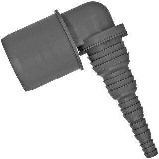 HT Abflußrohr-System > Universal Winkel Schlauchtülle Schlauchwinkel aus PP