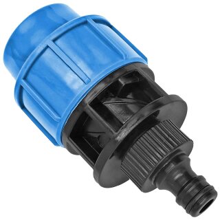 Klemmverbinder Übergang mit Gardena Stecker aus PP Kunststoff