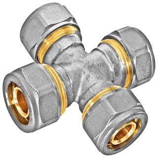 Schraubfitting für Mehrschichtverbundrohr > Kreuzstück (i-i-i-i) Für 16x2 Rohr-AussenØ x Wandstärke