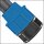 PP-Fitting Klemmverbinder, Kupplung, 25 x 25mm, Trinkwasser geeignet, Druck 16 Bar, für PE-Rohr-Außendurchmesser 25mm, Doppelmuffe, blau