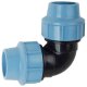 PP Fitting Klemmverbinder für PE Rohr > Winkel 90...