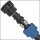 PP-Fitting Klemmverbinder, Stopfen, 32mm, Trinkwasser geeignet, Druck 16 Bar, für PE-Rohr-Außendurchmesser 32mm, Kappe Endstück Verschluß Abschluß Deckel, blau