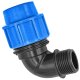 PP Fitting Klemmverbinder für PE Rohr > Winkel...