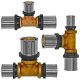 Press-Fitting für Mehrschichtverbundrohr > T-Stück reduzierend (i-i-i) Ø 26mm x 26mm x 16mm