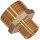 Gewinde-Fitting aus Messing > Doppelnippel reduzierend (AG-AG) 3/8 Zoll auf 1/8 Zoll