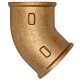 Gewinde-Fitting aus Messing > Winkel 45 Grad mit Innengewinde (IG-IG) 1/2 Zoll