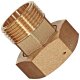 Gewinde-Fitting aus Messing > Wasserzählerverschraubung mit Außengewinde und Innengewinde (AG-IG) AG 1/2" auf IG 3/4"