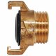 Klauen- Schnellkupplung System aus Messing kompatibel GEKA > Außengewinde 1 1/2 Zoll AG (außen ca.48mm)