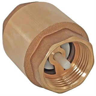 Rückschlagventil Innengewinde mit Ventilkegel aus Kunststoff (IG-IG) 1 1/2 Zoll