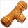 Schraub-Fitting für Kupferrohr > T-Stück mit Außengewinde (i-AG-i) 22mm x 3/4 Zoll x 22mm