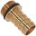 Regentonnendurchführung Messing, Schlauchtülle, Edelstahl-Filter für 43mm LochØ mit 25mm Tülle-AußenØ (1" Schlauch)