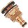 Regentonnendurchführung Messing, Stecker für Gardena Buchse für 22mm LochØ