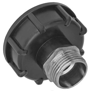 IBC Tank S60x6 Anschluß Adapter mit Edelstahl Außengewinde