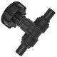 IBC Tank S60x6 Anschluß Adapter mit 2...