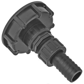 IBC Tank S60x6 Anschluß Adapter mit Überwurfverschraubung Schlauchtülle