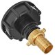 IBC Tank S60x6 Anschluß Adapter mit Messing...