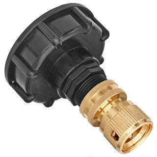 IBC Tank S60x6 Anschluß Adapter mit Buchse für Gardena Stecker