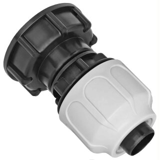 IBC Tank S60x6 Anschluß Adapter mit Klemmanschluß für Spiralschlauch Für 32mm Rohr-InnenØ