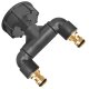 IBC Tank S60x6 Anschluß Adapter mit Messing Stecker...