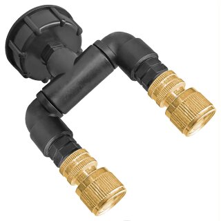 IBC Tank S60x6 Anschluß Adapter mit Stecker für Gardena Buchse