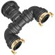 IBC Tank S60x6 Anschluß Adapter mit 2...
