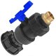 IBC Tank S60x6 Adapter Kugelhahn mit Messing...
