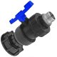 IBC Tank S60x6 Adapter Kugelhahn mit Edelstahl...