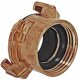 IBC Tank Anschluß S60x6 Adapter Volldurchlass-Auslaufhahn Messing-Buchse für Gardena Stecker