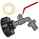 IBC Tank Anschluß S60x6 Adapter Auslaufhahn...