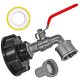 IBC Tank Anschluß S60x6 Adapter Auslaufhahn...