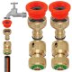 Set 2 Stecker mit Innengewinde ½ Zoll und ¾...