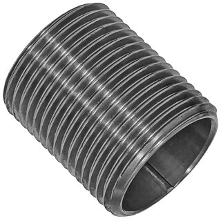 Gewindefitting Edelstahl V4A, Nippel, 16mm lang, 1/8 Zoll Trinkwasser geeignet, durchgehendes Außengewinde-Außendurchmesser 10mm DN6 Rohr, rostfrei INOX
