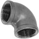 Gewindefitting Edelstahl V4A, Winkel 90 Grad, 2 Zoll IG...