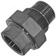 Gewindefitting Edelstahl V4A, Verschraubung flach...