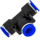 Pneumatik T-Stück Steckverbinder 6 mm