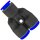 Pneumatik Y-Stück Steckverbinder 12 mm
