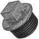 Gewinde-Fitting aus Temperguss verzinkt > Stopfen mit...