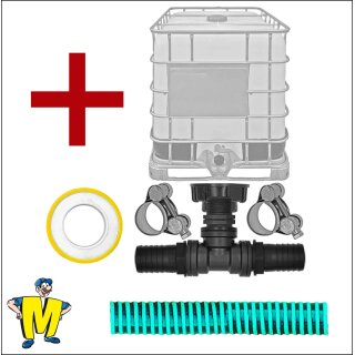 Zusätzlicher IBC-Tank Anschluß als Erweiterung für Verbinder Set