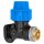 PP-Fitting Klemmverbinder Wandwinkel, 32mm x 1 Zoll IG, Trinkwasser geeignet, Druck 16 Bar, PE-Rohr-Außendurchmesser 32mm, Deckenwinkel für Metallgewinde mit Adapter, Wasserhahn